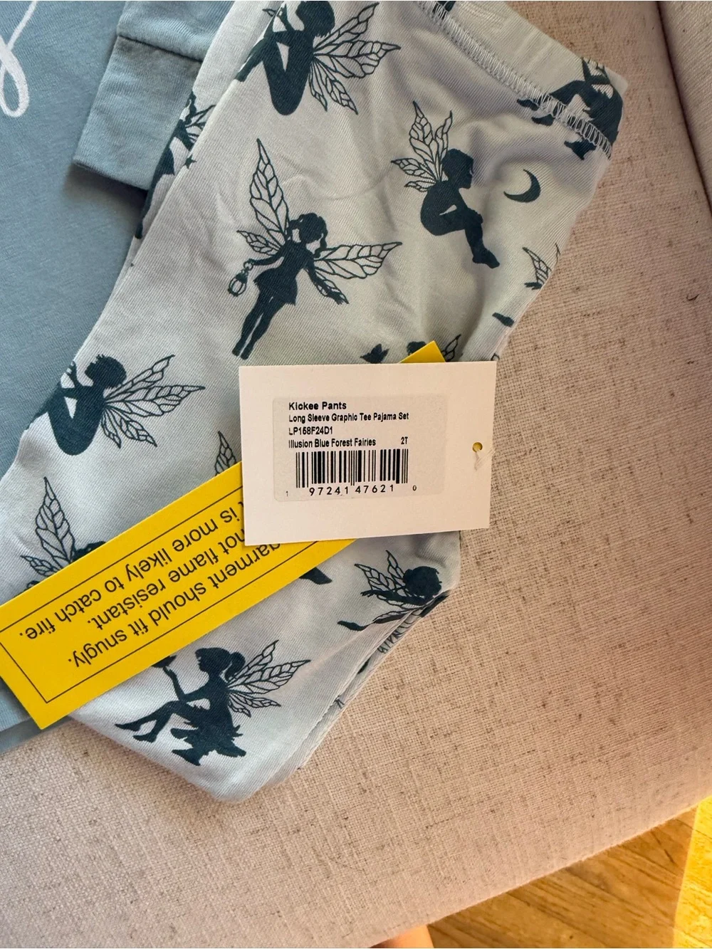 Kickee Pants Blue 'I Believe in Fairies' Pajama Set